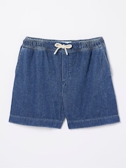 FatFace Blue Ashby Pull-On Denim Shorts - Image 4 of 4