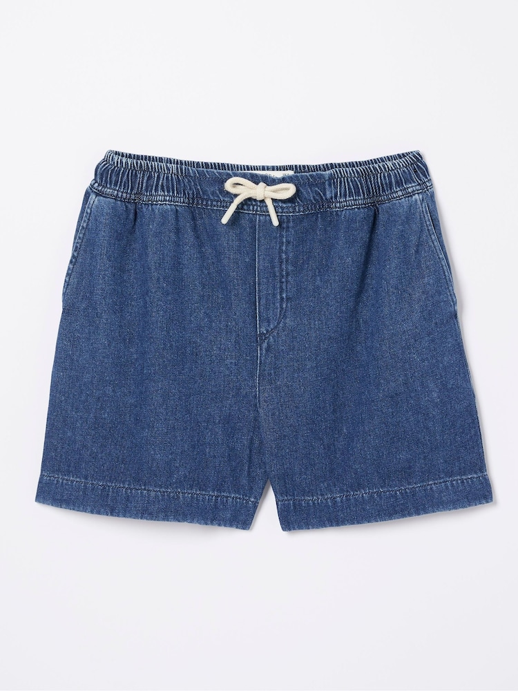 FatFace Blue Ashby Pull-On Denim Shorts - Image 4 of 4