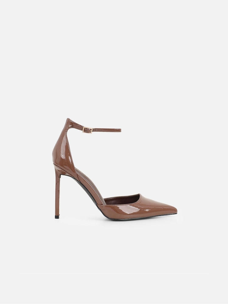 Simmi London Nude Erika Court Shoes - Image 2 of 4