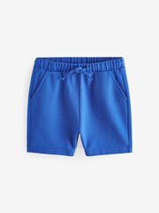 Cobalt Blue 100% Cotton Jersey Shorts (3mths-7yrs) - Image 1 of 3