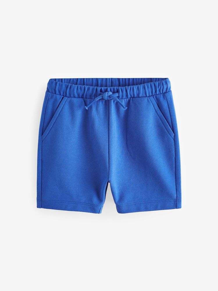 Cobalt Blue 100% Cotton Jersey Shorts (3mths-7yrs) - Image 1 of 3