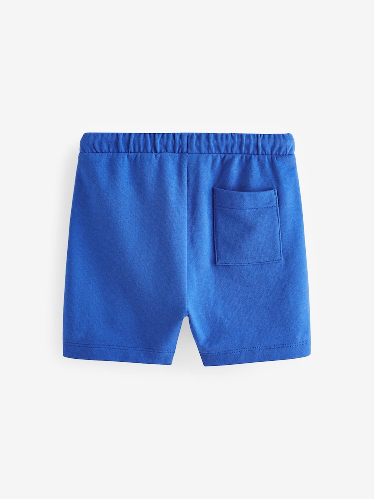 Cobalt Blue 100% Cotton Jersey Shorts (3mths-7yrs) - Image 2 of 3