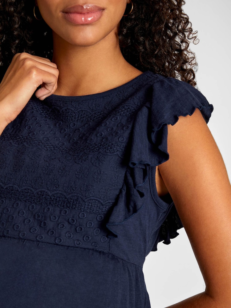 Vestido de maternidade JoJo Maman Bébé Broderie Anglaise - Imagem 3 de 3