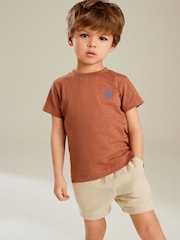 Светло-бежевый кремовый - Soft Textured Shorts (3mths-7yrs) - Изображение 2 из 5