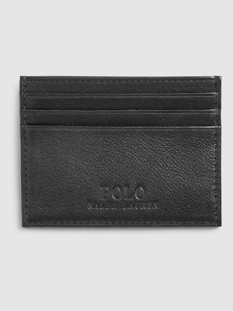 Polo Ralph Lauren Black Leather Card Holder - Image 1 of 4