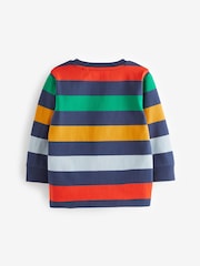 Rainbow 100% Cotton Long Sleeve Stripe T-Shirt (3mths-7yrs) - Image 2 of 3