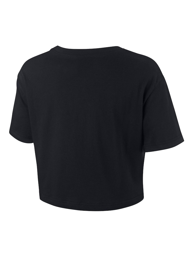 Nike Black Essential Futura Cropped T-Shirt - Image 5 of 5