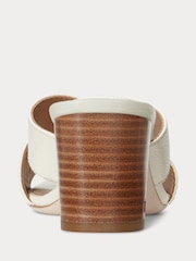 Lauren Ralph Lauren Freddi Tumbled Leather Sandals - Image 5 of 5