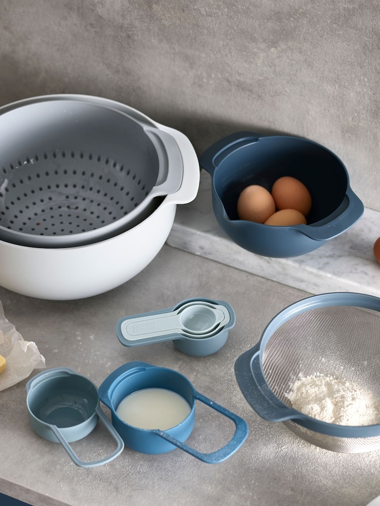 Joseph Joseph Set of 9 Blue Nest 9 Plus Food Preparation Set - Image 1 of 4