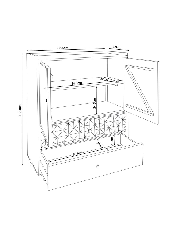 Dark Lloyd Mango Wood Cabinet - Image 2 of 6
