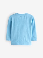 Blue Fire Engine Long Sleeve Transport T-Shirt (3mths-7yrs) - Image 2 of 4