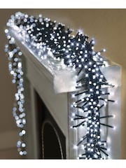 Premier Decorations Ltd White Brite 480 LED Clusters With Timer Christmas Lights - Image 2 of 4