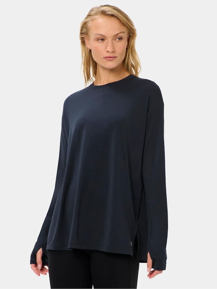 Sweaty Betty Soft Flow Studio Langermet Topp - Bilde 1 av 5