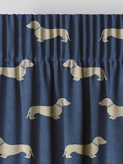 Emily Bond Indigo Blue Peggy Made to Measure Curtains - Image 6 of 9
