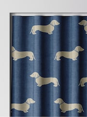 Emily Bond Indigo Blue Peggy Made to Measure Curtains - Image 8 of 9