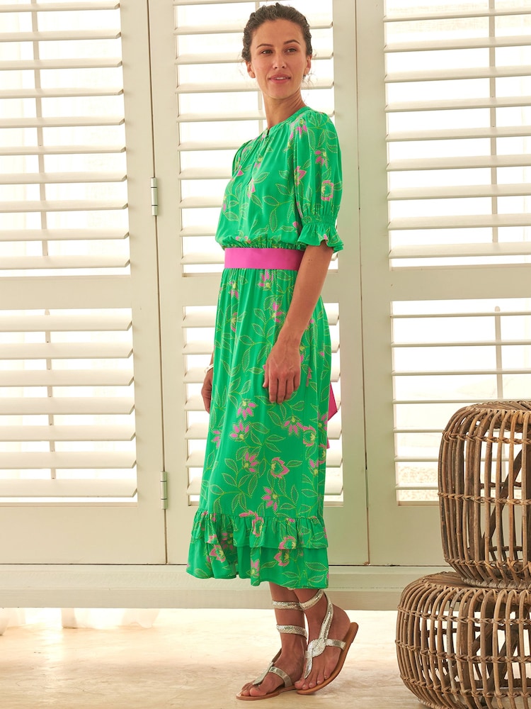 Aspiga Green Melanie EcoVero™ Dress - Image 2 of 4