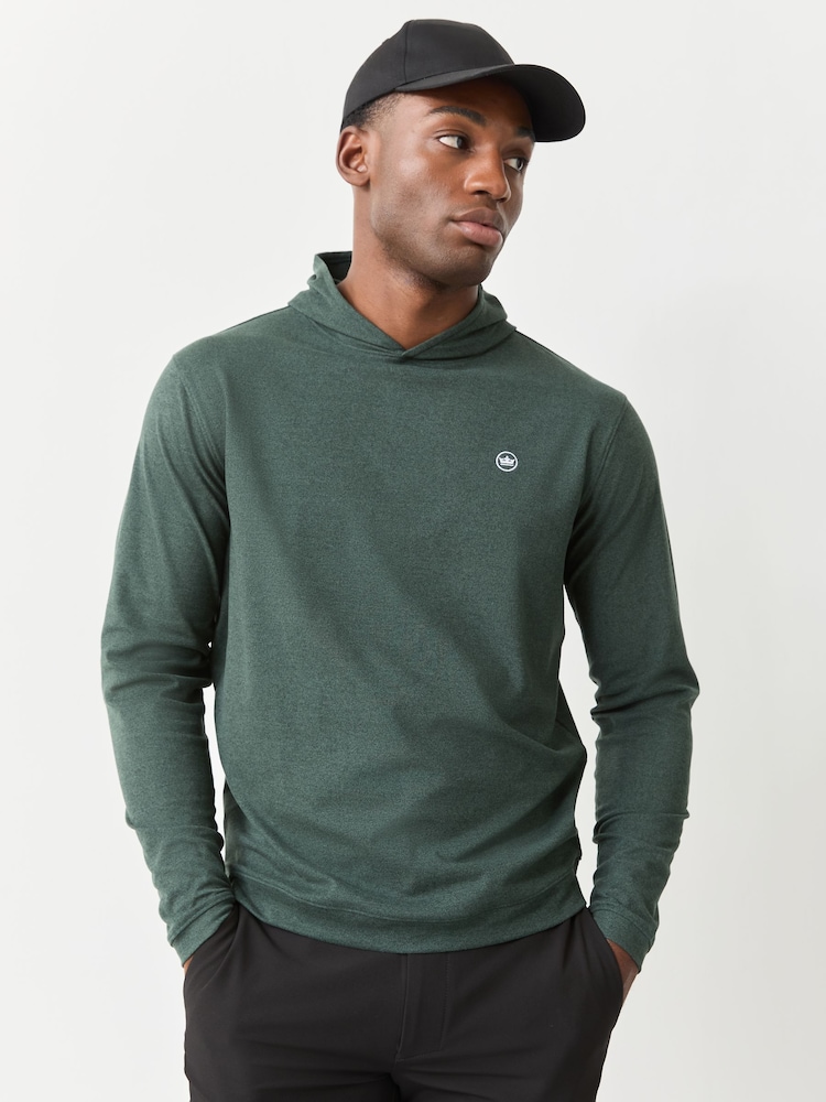 Peter Millar Green Ardent Air Performance Hoodie - Image 1 of 4 Peter Millar Green Ardent Air Performance Hoodie - Image 1 of 4