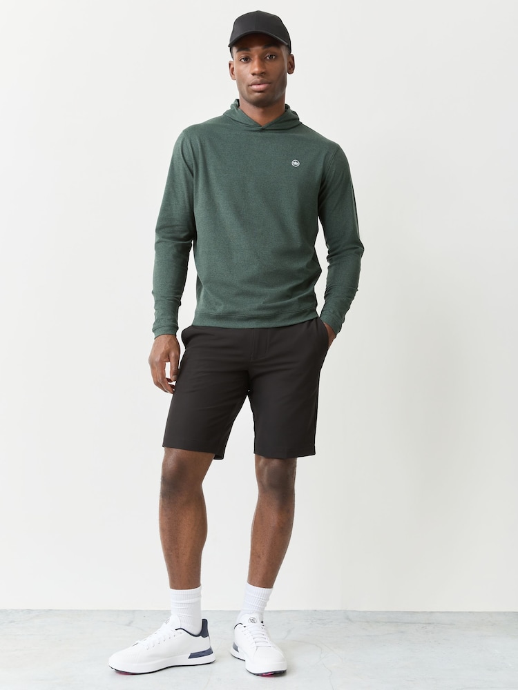 Peter Millar Green Ardent Air Performance Hoodie - Image 2 of 4 Peter Millar Green Ardent Air Performance Hoodie - Image 2 of 4