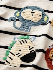 Ecru Stripe Long Sleeve Character T-Shirt (3mths-7yrs) - Image 7 of 7
