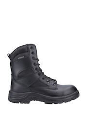 Amblers Safety Black Combat Waterproof Lace-Up Boots - Image 1 of 5