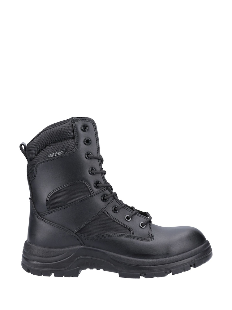 Amblers Safety Black Combat Waterproof Lace-Up Boots - Image 1 of 5