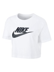 Nike White Essential Futura Cropped T-Shirt - Image 8 of 9