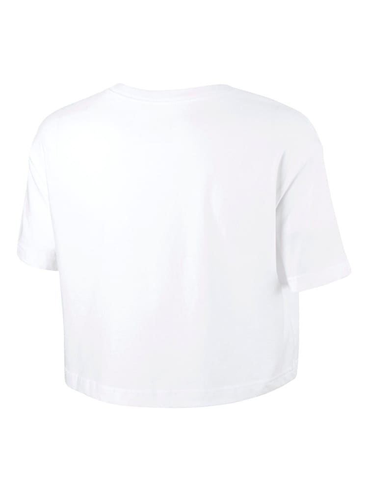 Nike White Essential Futura Cropped T-Shirt - Image 9 of 9