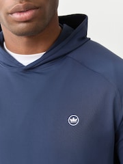Peter Millar Blue Pine Performance Hoodie - Image 4 of 4
