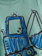 Green Digger 100% Cotton Long Sleeve Transport T-Shirt (3mths-7yrs) - Image 3 of 3