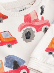 Neutral Watercolour Long Sleeve Transport T-Shirt (3mths-7yrs) - Image 3 of 3