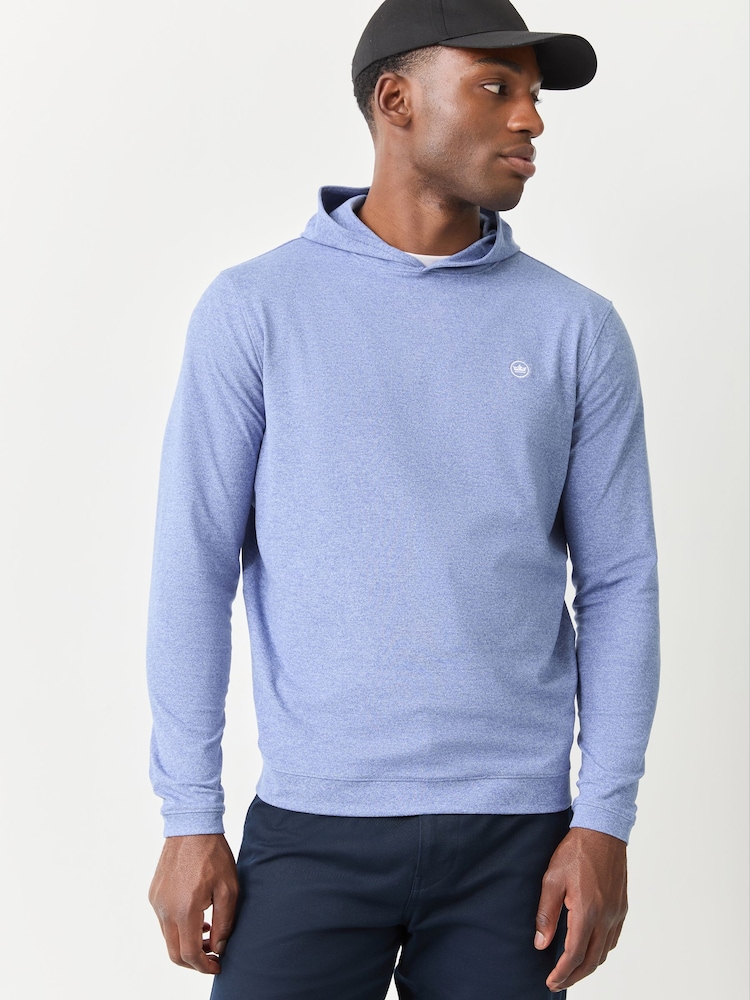 Peter Millar Blue Ardent Air Performance Hoodie - Image 1 of 4