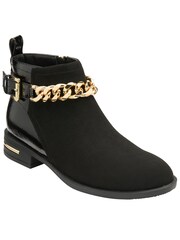 Lotus Black Zip-Up Ankle Boots - Image 1 of 4