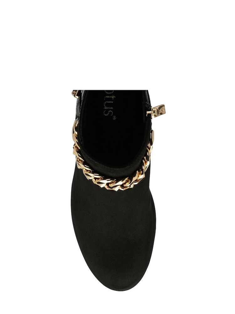 Lotus Black Zip-Up Ankle Boots - Image 4 of 4