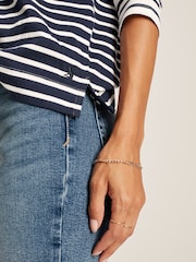 Joules Harbour Navy Hotchpotch Long Sleeve Breton Top - Image 7 of 8