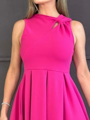 Vestido a media pierna Anastasia con detalle de nudo de Girl In Mind - Imagen 3 de 6