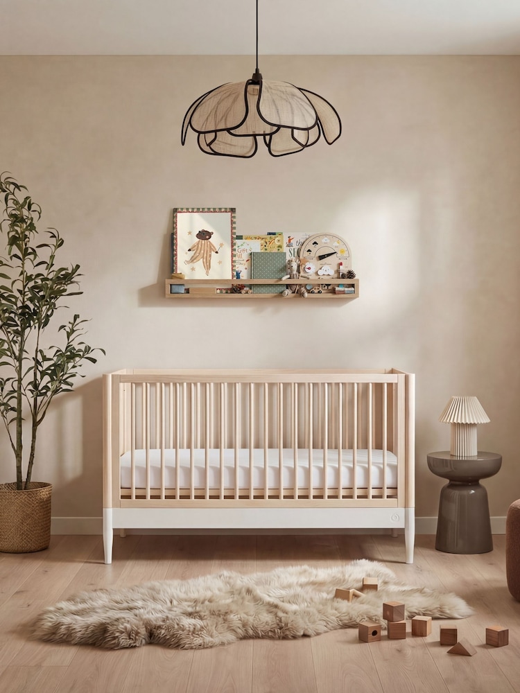 Gaia Baby White Natural Ash Eos Nursery Cot Bed - Image 1 of 5