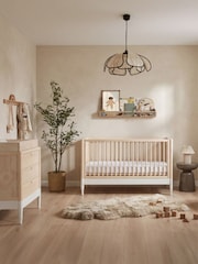 Gaia Baby White Natural Ash Eos Nursery Cot Bed - Image 2 of 5