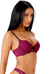 Sujetador escotado de encaje con relleno Superboost morado de Gossard - Imagen 5 de 11