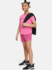 Розовый - Шорты с завышенной талией Nike One - Image 6 of 6