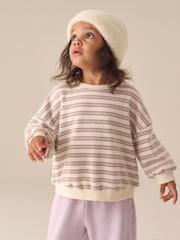 Cream Long Sleeve Top and Wide Leg Trousers Set (3mths-7yrs) - Image 2 of 4
