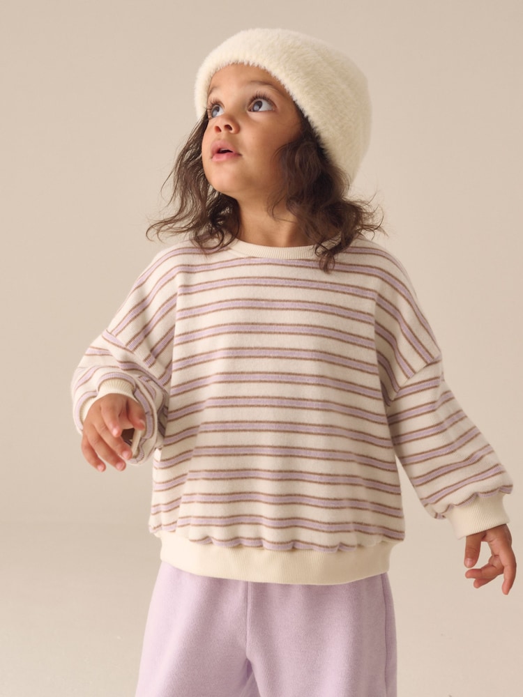 Cream Long Sleeve Top and Wide Leg Trousers Set (3mths-7yrs) - Image 2 of 4 Cream Long Sleeve Top and Wide Leg Trousers Set (3mths-7yrs) - Image 2 of 4