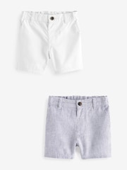 Weiß/Blau - Chino-Shorts im 3er-Pack (3M.– 7J.) - Image 1 of 5