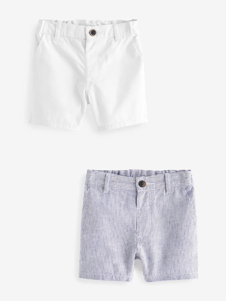 Weiß/Blau - Chino-Shorts im 3er-Pack (3M.– 7J.) - Image 1 of 5