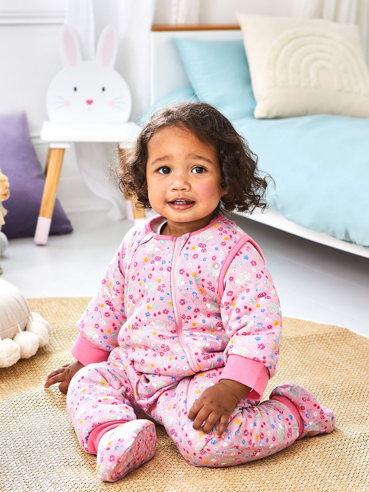 JoJo Maman Bébé Pink Hedgehog 2.5 Tog Sleep Snuggler - Image 1 of 5