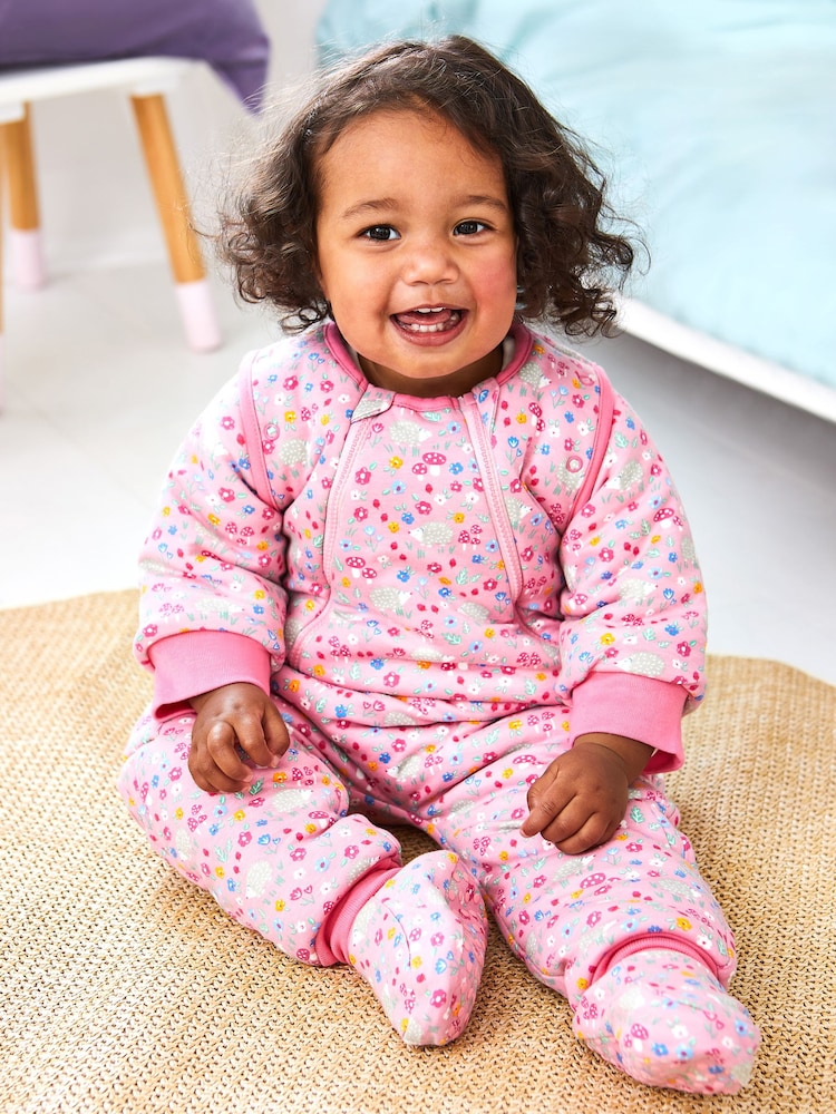 JoJo Maman Bébé Pink Hedgehog 2.5 Tog Sleep Snuggler - Image 2 of 5