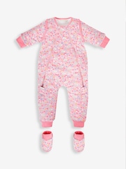 JoJo Maman Bébé Pink Hedgehog 2.5 Tog Sleep Snuggler - Image 3 of 5