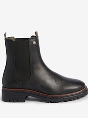 Barbour® Black Evie Leather Chelsea Boots - Image 1 of 5