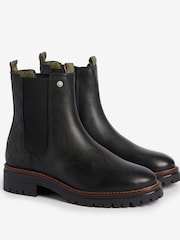 Barbour® Black Evie Leather Chelsea Boots - Image 4 of 5