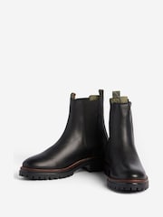 Barbour® Black Evie Leather Chelsea Boots - Image 5 of 5