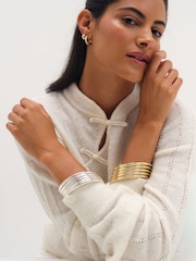 Mood Gold Gold Multi Bangle Pack - Image 2 of 3